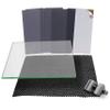 Peachtree Woodworking Supply Plate Glass Sharpening System (FINE) 9 7/8" wide x 11 13/16" long 5/16", 8 Sheets of Sticky Back (PSA) Sandpaper and One Non Slip Washable Rubber Mat view 1