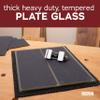 Peachtree Woodworking Supply Plate Glass Sharpening System (FINE) 9 7/8" wide x 11 13/16" long 5/16", 8 Sheets of Sticky Back (PSA) Sandpaper and One Non Slip Washable Rubber Mat view 3