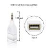 Blacell USB Female to 3.5mm Jack Male Audio Converter Adapter (White) view 3