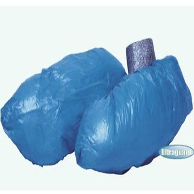 Radnor 64055473 Polypropylene Non Skid Disposable Shoe Cover with Elastic Top, Blue (Case of 150 Pairs)