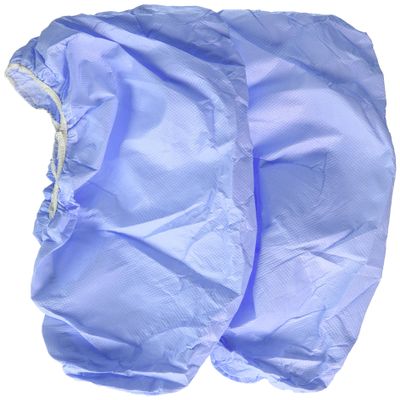 Alpha Pro Tech SH-91182-B Critical Cover AquaTrak Fluid Impervious Serged Seams Shoe Cover with Seamless Sole, Universal, Blue (Case of 75 pairs)