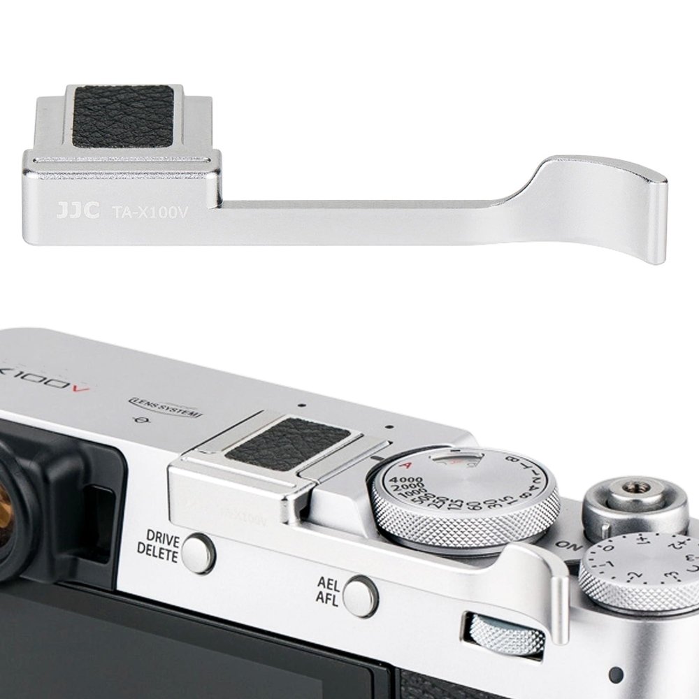 X100VI Metal Thumb Up Grip for Fujifilm X100VI XE4 XE3 X100V X100F - Silver