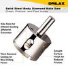 Drilax Diamond Drill Bit Set | 10-Piece Hole Saw Kit (1/4" to 2") for Ceramic, Porcelain, Glass, Granite & Tile | Standard 3/8" Shank, 1-1/8" Depth | Ultimate Wet Drilling Tool view 2