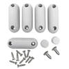 Renovators Supply Manufacturing Toilet Seat Bumper, 7 White Silicone Toilet Seat Bumpers view 1