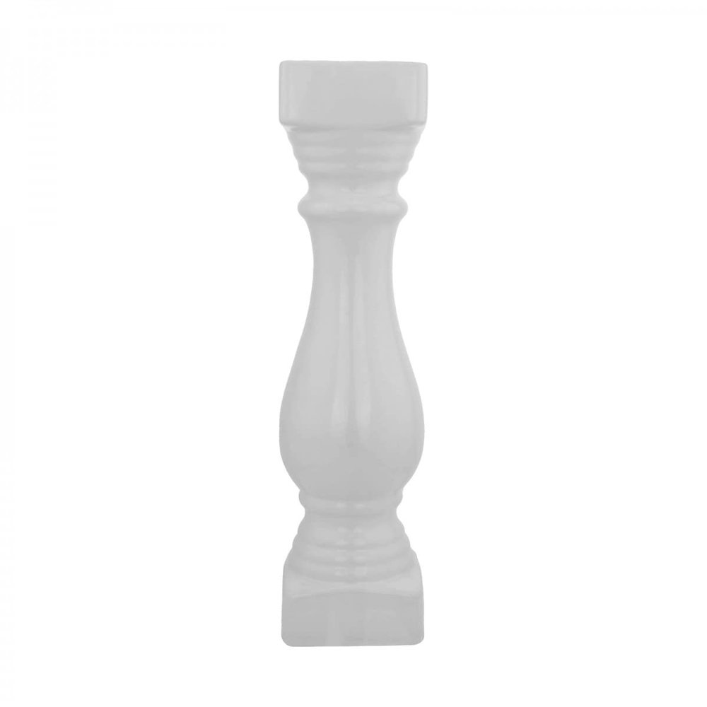 Baluster Leg White Ceramic Balustrade Part 20.25" High Decorative Stair Railing Balcony Balusters | Renovators Supply Manufacturing
