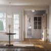 Progress Lighting 2-Light Ceiling Light, Flush Mount Ceiling Light Fixture for Interior Kitchen Lights, Hallway, Bedroom, Living Room, 13-1/4, 5-7/8, Polished Chrome, Etched Glass Shade view 2
