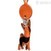 Basenji Leather Dog mobile/Cellphone Charm VANCA CRAFT-Collectible Cute Mascot Made in Japan view 2