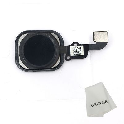 E-repair Home Button Key Flex Cable with Rubber Gasket Replacement for iPhone 6s and 6s Plus (Black)