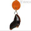 Dachshund short hair Black&Tan Leather Dog mobile/Cellphone Charm VANCA CRAFT-Collectible Cute Mascot Made in Japan view 2