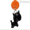 Shiba Dog Black Leather Dog mobile/Cellphone Charm VANCA CRAFT-Collectible Cute Mascot Made in Japan view 2