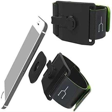 Navitech Black/ Silver Neoprene Water Resistant Sports Gym, Jogging / Running Armband Case with Compatible With The Larger Smart Phones (up to 4.3 " screens) Such As: Sony Xperia S/ Sony Xperia J/ Sony Xperia U/ Sony Xperia Sola/ Sony Xperia P/ Sony
