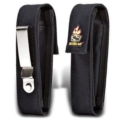SetWear Mini Flashlight Pouch (6" x 2") - Black