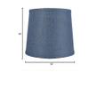 Urbanest French Drum Burlap Lampshade, 12-inch by 14-inch by 10-inch, Denim Blue view 3