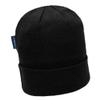 Portwest B013 Knit Hat Insulatex Lined Soft 100% Acrylic Knit Fabric Black view 4