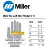 Miller Electric Welding Gloves, 3D, XL, Wing, Blueblack, PR (263340) view 3