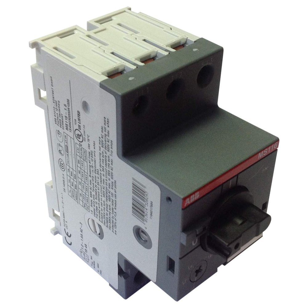 ABB, MS116-1.6, MS116 Type Manual Motor Protectors