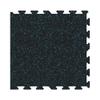 IncStores 8mm Thick Strong Rubber Interlocking Floor Tiles | Flexible Recycled Rubber for a Stronger and Safer Basement, Home Gym, Shed, or Trailer | Blue, 4 Border Tiles view 1
