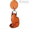 Main Coon Leather Cat Goods Mobile/Cellphone Charm VANCA Craft-Collectible Cute Mascot Made in Japan view 2