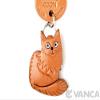Main Coon Leather Cat Goods Mobile/Cellphone Charm VANCA Craft-Collectible Cute Mascot Made in Japan view 3
