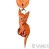 Russian Blue Leather Cat Goods Mobile/Cellphone Charm VANCA Craft-Collectible Cute Mascot Made in Japan view 3