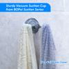 BOPai Stylish Suction Cup Hooks for Shower, Chrome view 4