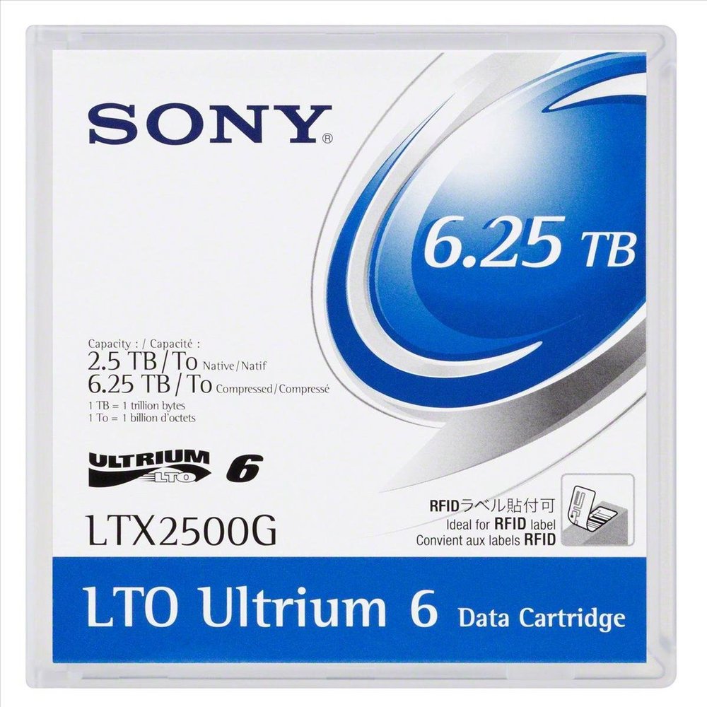 SONY LTO-6 Linear Tape Open 6.25TB 2.5 Cache 0.85-Inch Internal Bare or OEM Drives LTX2500G