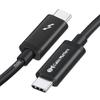 Cable Matters [Intel Certified] 20Gbps Thunderbolt 3 Cable - 6.6ft, USB-C Thunderbolt Cable, Supports 100W Charging, 8K Video, and Data Transfer, Black view 1