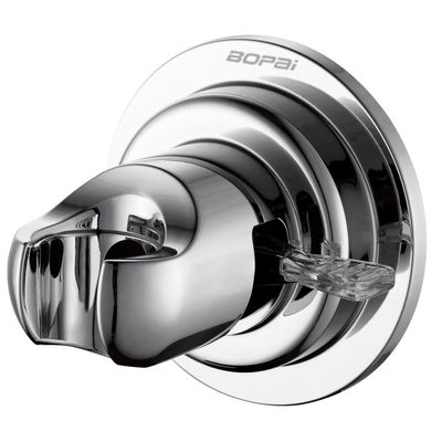 BOPai Suction Cup Shower Head Holder for Handheld Shower  No Drill, For Smooth Surfaces Only, Vertical Mount Only, Chrome