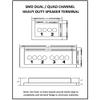 SMD 2 Channel Speaker Terminal (Stainless) view 3