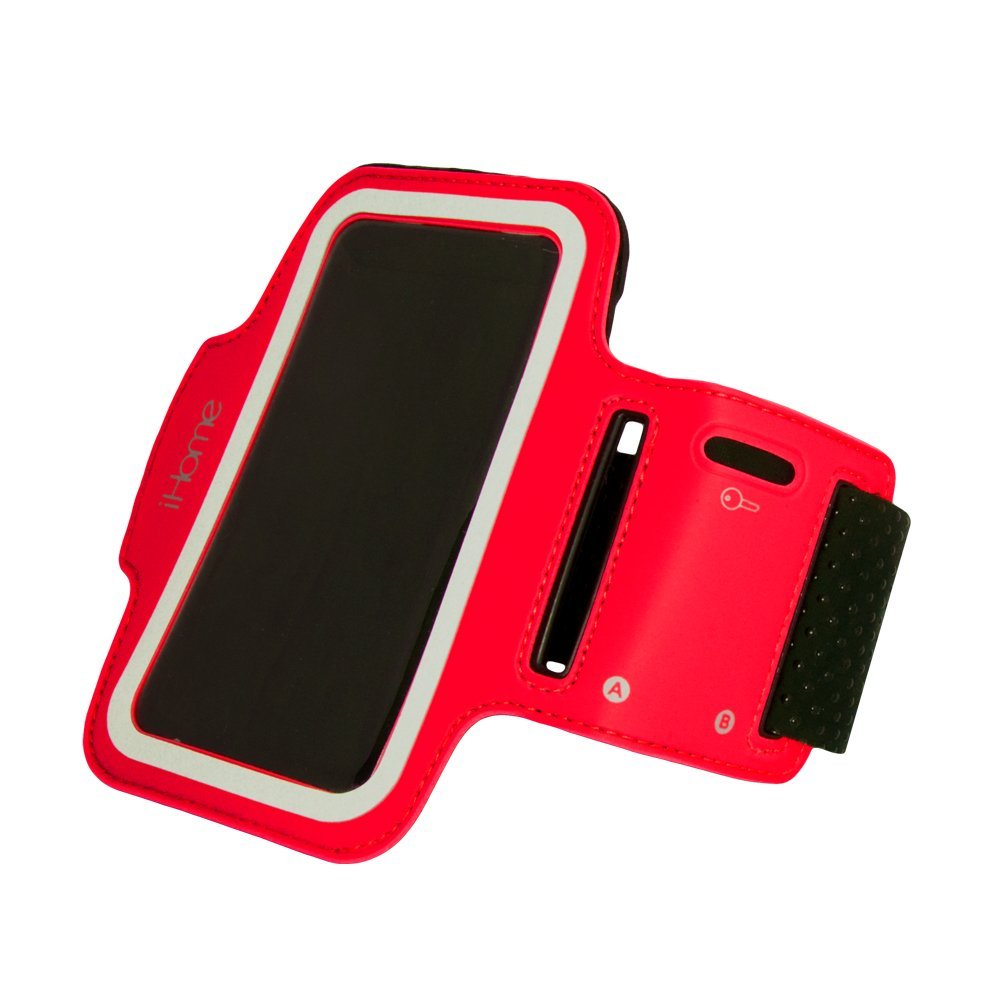 iHome IH-5P141R Sport Armband for iPhone 4/4S/5 and iPod touch 4G/5G, Red