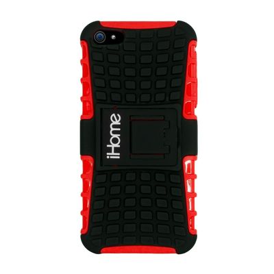 iHome by Lifeworks Technology IH-5P130R Tough Case for iPhone 5, Red