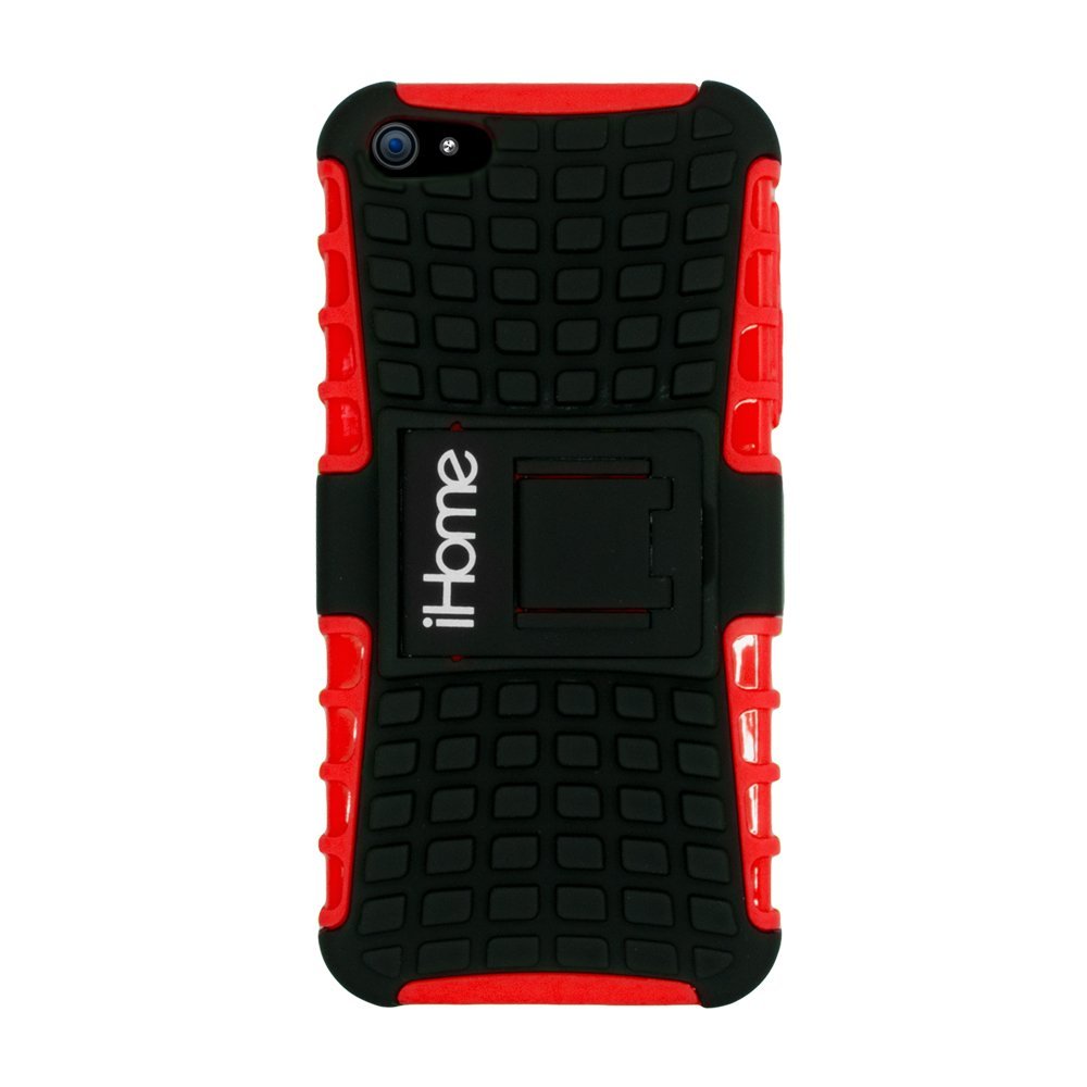 iHome by Lifeworks Technology IH-5P130R Tough Case for iPhone 5, Red