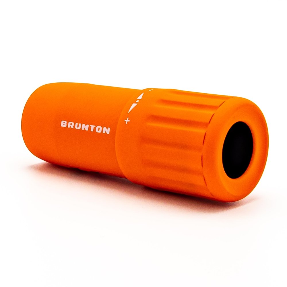 Brunton Echo Monocular 7x18  Compact Lightweight Pocket Scope for Travel and Hiking  Orange