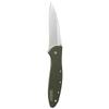 Kershaw Leek Pocket Knife, Olive Drab (1660OL) 3 Bead-Blasted Sandvik 14C28N Steel Blade, Olive Drab Anodized Aluminum Handle with SpeedSafe Assisted Opening, Liner Lock, Tip-Lock Slider; 2.4 OZ. view 3