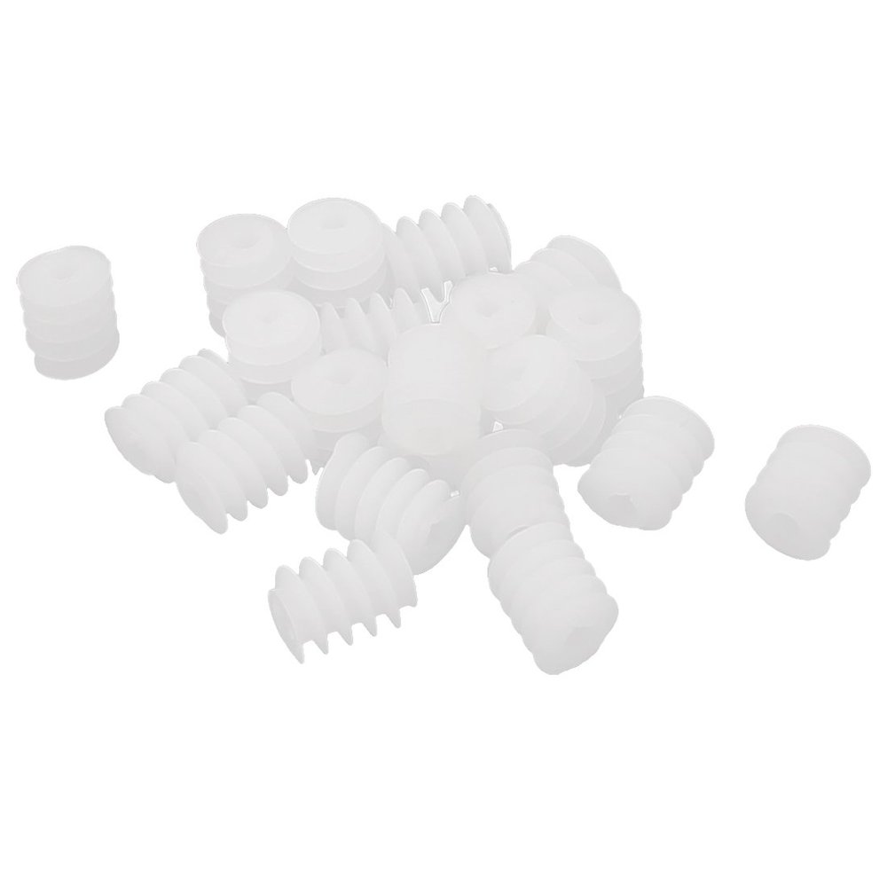 uxcell 20 Pcs 2mm Hole 6mmx8mm Worm Gear for DIY Motor Reduction Box