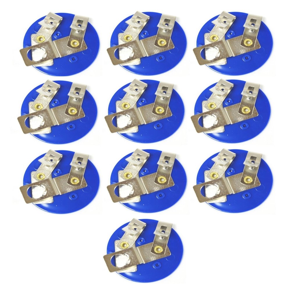 Sci-Supply E10 Mini Bulb Holders (Pack of 10) Miniature E10 Bulb Sockets/Lamp Holders for Simple Circuits, Physics & STEM Labs Open Design, Quick Connections, 1.75" Base