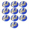 Sci-Supply E10 Mini Bulb Holders (Pack of 10) Miniature E10 Bulb Sockets/Lamp Holders for Simple Circuits, Physics & STEM Labs Open Design, Quick Connections, 1.75" Base view 1