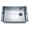 Dawn DSU2517 Undermount Single Bowl Sink with Rear Corner Drain, Polished Satin view 1