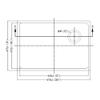 Dawn DSU2517 Undermount Single Bowl Sink with Rear Corner Drain, Polished Satin view 2