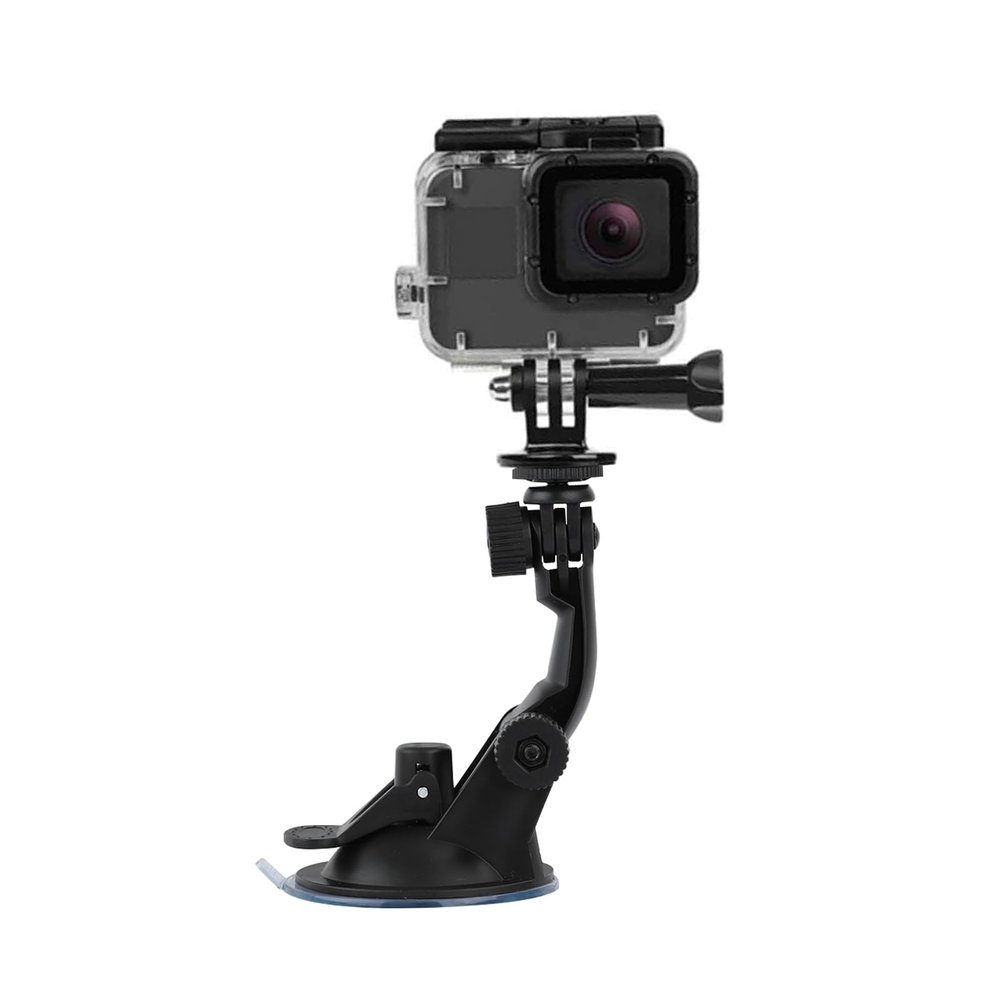 Suction Cup Mount Compatible with Gopro Hero 13 12 11 10 9 8/AKASO EK7000/Brave 4/Brave 7/V50X/Insta360 x5 x4/ODDV/DJI Osmo Action 5 Pro/Apexcam/Icefox Action Camera, Car Windshield Camera Mount