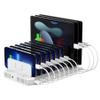 Unitek Multi Charging Station, 10-Port USB Charger for Multiple Device with SmartIC Tech and Adjustable Dividers, Organizer Stand Compatible with iPad, Tablet, Kindle, iPhone view 1