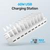 Unitek Multi Charging Station, 10-Port USB Charger for Multiple Device with SmartIC Tech and Adjustable Dividers, Organizer Stand Compatible with iPad, Tablet, Kindle, iPhone view 2