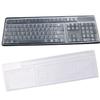 BronaGrand 2 Pack Clear Desktop Computer Keyboard Protection Skin Protector Cover for PC 104/107 Keys Standard Keyboard view 1
