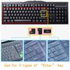 BronaGrand 2 Pack Clear Desktop Computer Keyboard Protection Skin Protector Cover for PC 104/107 Keys Standard Keyboard view 2