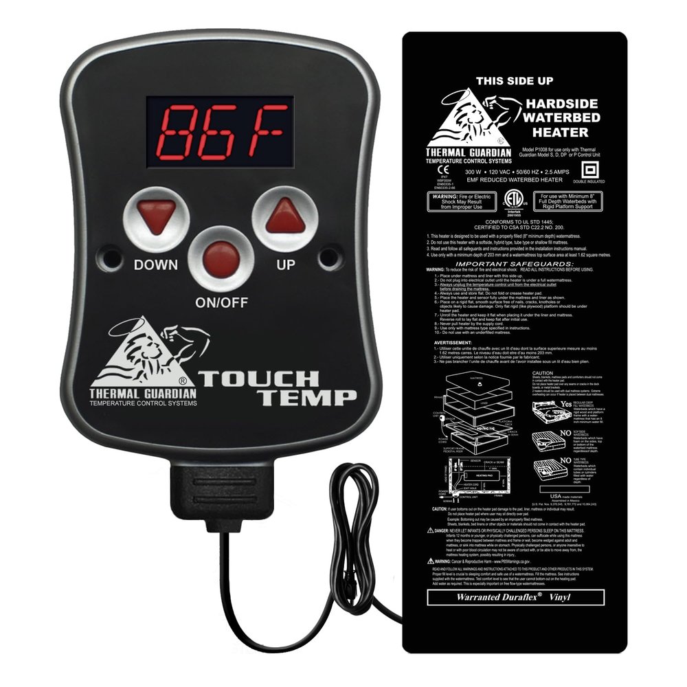 InnoMax Thermal Guardian Touch Temp Solid State Hardside Waterbed Heater, Full Watt