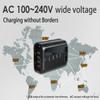 CARD Travel Adapter with 4 USB Ports -Black view 2