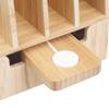 MobileVision Slim Bamboo Charging Station & Compatible Adapter for Apple Watch Multi Device Organizer, Smartphones, Tablets, Laptops & More view 4