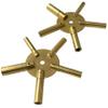 Jewellers Tools 2-10 & 3-11 Clock Key Set: Winged Brass Spider Star Pair - Odd & Even (110) view 1