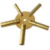 Jewellers Tools 2-10 & 3-11 Clock Key Set: Winged Brass Spider Star Pair - Odd & Even (110) view 3