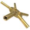 Jewellers Tools 2-10 & 3-11 Clock Key Set: Winged Brass Spider Star Pair - Odd & Even (110) view 4